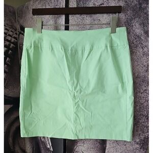 LULU B Women's Lime Green Stretch Pencil‎ Straight Skirt Size 12